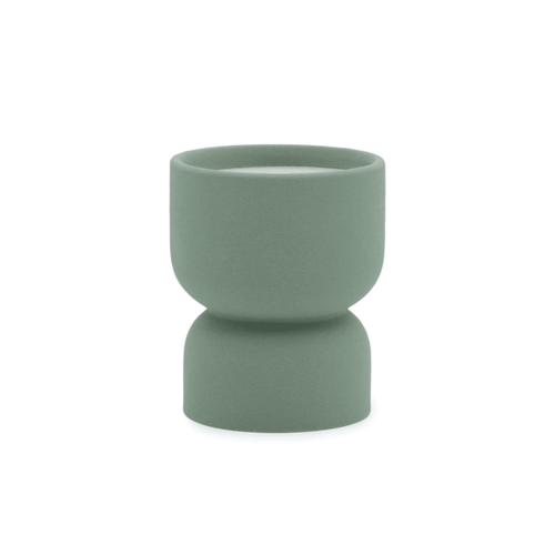 FORM 6 OZ DARK GREEN MATTE HOURGLASS TEXTURED CERAMIC - SPANISH MOSS, FR0606