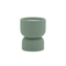 FORM 6 OZ DARK GREEN MATTE HOURGLASS TEXTURED CERAMIC - SPANISH MOSS, FR0606