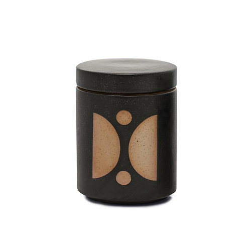 FORM 12 OZ BLACK GLAZED CERAMIC WITH LID - PALO SANTO SUEDE, FR1202