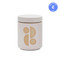 FORM 12 OZ WHITE GLAZED CERAMIC WITH LID - TOBACCO FLOWER, FR1203