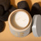 FORM 12 OZ WHITE GLAZED CERAMIC WITH LID - TOBACCO FLOWER, FR1203