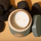 FORM 12 OZ DARK GREEN MATTE HOURGLASS TEXTURED CERAMIC - SPANISH MOSS, FR1206