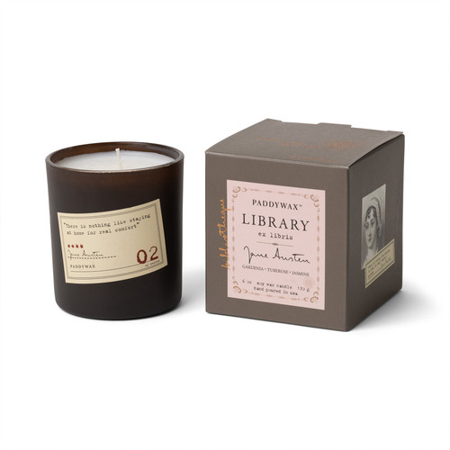 LIBRARY 6 OZ BOXED GLASS - JANE AUSTEN, GL02