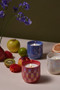 LUSTRE 10 OZ MATTE BLUE CERAMIC - DIAMOND PATTERN, SAPPHIRE WATERS, LU1001