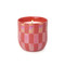 LUSTRE 10 OZ MATTE CORAL CERAMIC - CHECK PATTERN, CACTUS FLOWER, LU1002