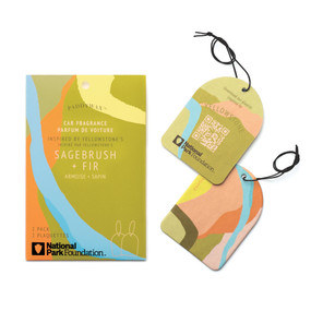 PARKS YELLOWSTONE CAR FRAGRANCE, 2 PACK - SAGEBRUSH + FIR, PKCF003