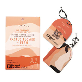PARKS GRAND CANYON CAR FRAGRANCE, 2 PACK - CACTUS FLOWER + FERN, PKCF004