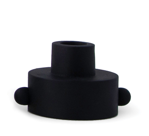 DUAL-FUNCTION TAPER + TEA LIGHT HOLDER, BLACK, THA001