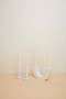 U-SHAPED CERAMIC TAPER HOLDER, WHITE SPECKLED, THA006