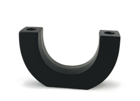 U-SHAPED CERAMIC TAPER HOLDER, BLACK, THA007