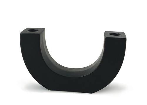 U-SHAPED CERAMIC TAPER HOLDER, BLACK, THA007