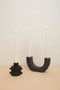 U-SHAPED CERAMIC TAPER HOLDER, BLACK, THA007