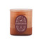 VISTA 12 OZ RUSTY PINK GLASS WITH MAROON LABEL AND GLASS LID - REDWOODS & AMBER, VS1003