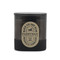VISTA 12 OZ BLACK GLASS WITH TAUPE LABEL AND GLASS LID - BLACK FIG & OLIVE, VS1006