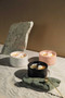 YING & YANG 11 OZ WHITE MATTE CERAMIC - BLACK SALT (BLACK WICK) / TEAKWOOD (WHITE WICK), YY1004