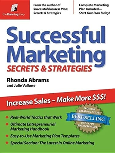 Successful Marketing (Secrets & Strategies) by Rhonda Abrams, Julie Vallone, 9781933895055