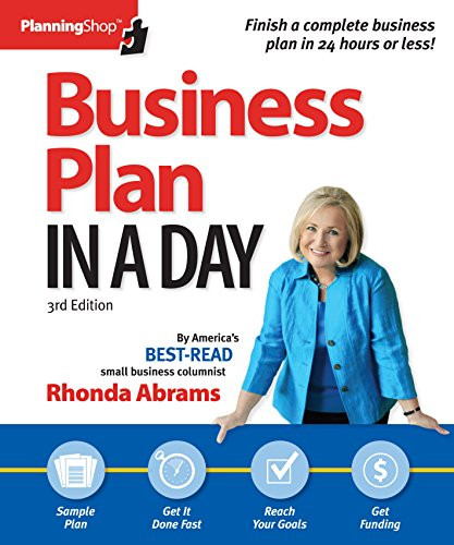 Business Plan In A Day by Rhonda Abrams, 9781933895376