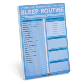 Sleep Routine Pad (My Awesome, Soothing, Self-Nurturing Sleep Tracker Note Pad) by Knock Knock, 9781683494010