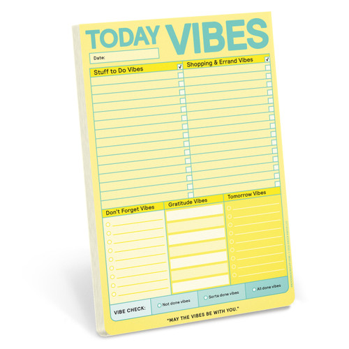 It's a Vibe Pad, To Do Pad, Shopping and Errands List Pad by Knock Knock, 9781683494027