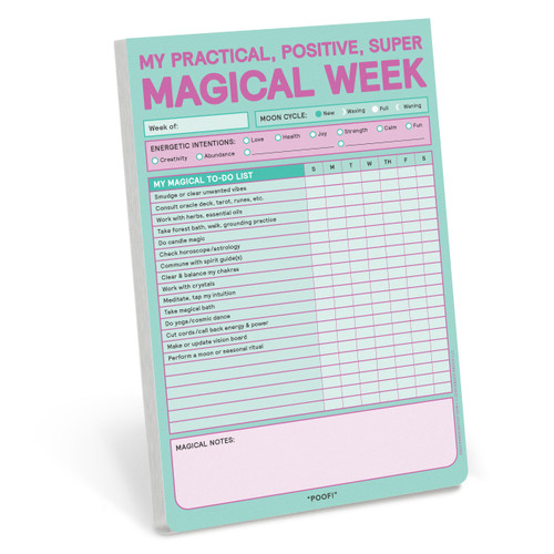 Magical Week Pad (My Practical, Positive, Super Magical To-Do List Pad) by Knock Knock, 9781683494126