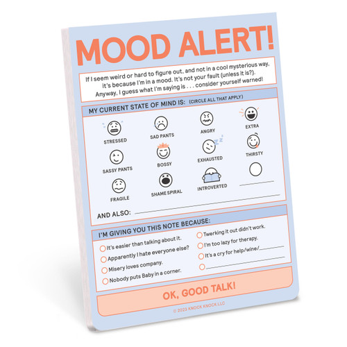 Today's Mood Nifty Note Pad by Knock Knock, 9781683494249