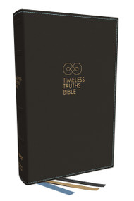NET, Timeless Truths Bible, Genuine Leather, Black, Comfort Print (One Faith. Handed Down. For All the Saints.) by Matthew Z. Capps, Thomas Nelson, 9780785290162