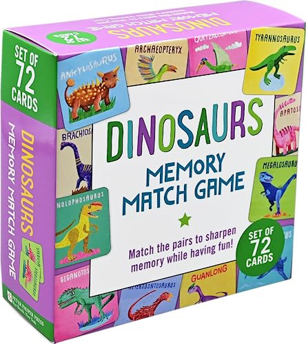 Dinosaurs Memory Match Game (Set of 72 cards), 9781441341730