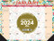 Spring Floral 2024 22" x 17" Large Monthly Deskpad by Willow Creek Press, 9781549238765