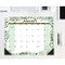 Eucalyptus & Succulents 2024 22" x 17" Large Monthly Deskpad by Willow Creek Press, 9781549238758