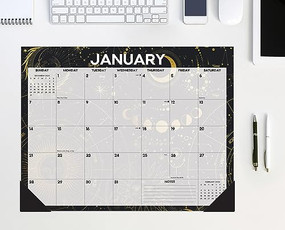 Celestial 2024 22" x 17" Deskpad by Willow Creek Press, 9781549239724