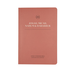 LSB Scripture Study Notebook: Jonah, Micah, Nahum & Habakkuk (Legacy Standard Bible) by Steadfast Bibles, 9781636644493