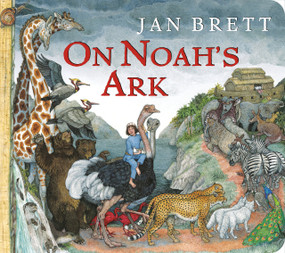 On Noah's Ark (Oversized Lap Board Book) by Jan Brett, Jan Brett, 9780593695739