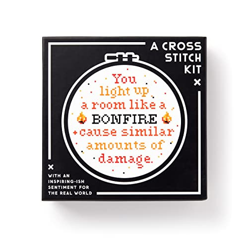 Like a Bonfire Cross Stitch Kit by Brass Monkey, Mudpuppy, 9780735376991
