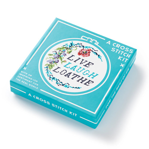 Live Laugh Loathe Cross Stitch Kit, 9780735377004