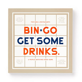 Bin-go Get A Few Drinks Bingo Book by Brass Monkey, Mudpuppy, 9780735377073