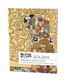 teNeues - Wrapping Paper Book: Golden, Gustav Klimt, 12 Pages, Folded into a Book, Softcover, includes Page of Lablels, 6 Designs by teNeues, 9781623259280
