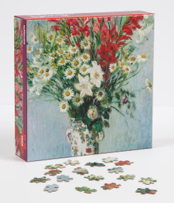 teNeues - 1,000 Piece Puzzle: Bouquet of Gladioli by Claude Monet, Full Color Printed Puzzle, 20 x 20" Puzzle, Poster Guide Insert Included (1000-Piece Puzzle in a 2 piece box with inner poster guide), 9781623259297