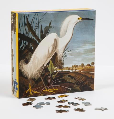 teNeues - 1,000 Piece Puzzle: Snowy Egret by James Audubon, Full Color Expertly Printed, 20 x 20" Puzzle, Poster Guide Insert Included by teNeues, 9781623259303