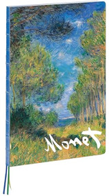 teNeues - A4 Notebook: Pine Tree Path by Claude Monet, Hardcover - 230 Dot-Grid Pages with Exposed Lay Flat Binding, Three Ribbon Markers by teNeues, 9781623259310