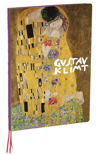 teNeues - A4 Notebook: The Kiss by Gustav Klimt, Hardcover - 230 Dot-Grid Pages with Exposed Lay Flat Binding, Three Ribbon Markers by teNeues, 9781623259341