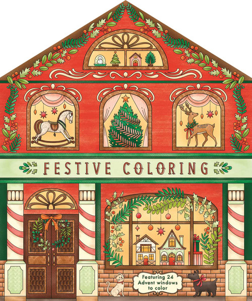 Festive Coloring (Featuring 24 Holiday Storefronts to Color) by IglooBooks, Pimlada  Phuapradit, 9781837715510