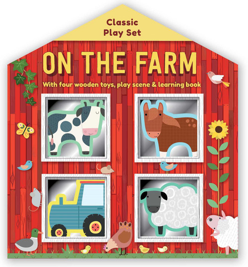 On the Farm: Wooden Toy Play Set (With Four Wooden Toys, Play Scene & Learning Book) by IglooBooks, 9781839032691
