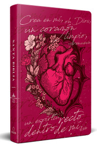 Biblia Reina Valera 1960 letra grande, tapa dura, tamaño manual corazón (rosada) / Spanish Bible RVR 1960. Handy Size, Large Print, Hardcover, Pink by Reina Valera Revisada 1960, 9781644738900