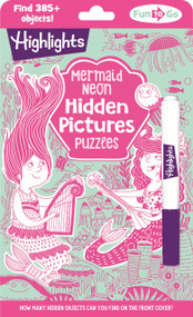 Mermaid Neon Hidden Pictures Puzzles by Highlights, 9781639621552