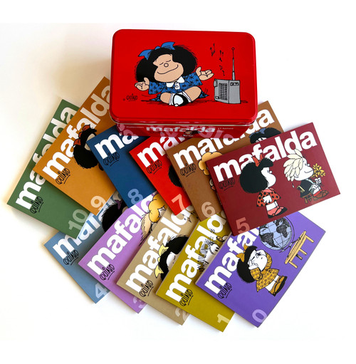 11 tomos de MAFALDA en una lata roja (Edición limitada) / 11 Mafalda's titles in a red can (Limited Edition) (Spanish Edition) by Quino, 9788426424297