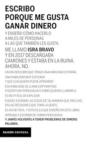 Escribo porque me gusta ganar dinero (Spanish Edition) by Isra Bravo, 9786075694207