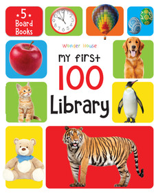 My First 100 Library: Boxset of 5 Early Learning Board Books for Kids/Children (homeschool / preschool / baby/toddler) by Wonder House Books, 9789354402739