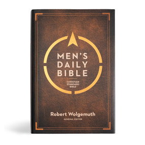 CSB Men's Daily Bible, Hardcover by Robert Wolgemuth, CSB Bibles by Holman, 9781087774916