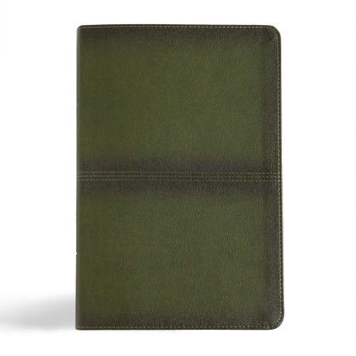 CSB Men's Daily Bible, Olive LeatherTouch, Indexed by Robert Wolgemuth, CSB Bibles by Holman, 9781430094135