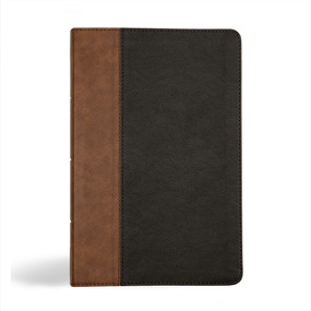 KJV Personal Size Giant Print Bible, Black/Brown LeatherTouch by Holman Bible Publishers, 9781430094760